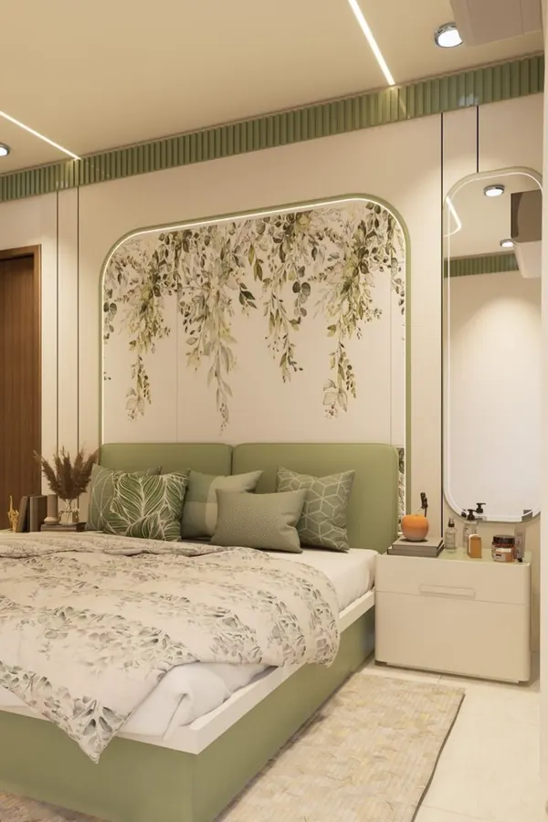 Floral bedroom look